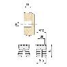 TUERCA NYLON EXPANSIBLE EN TIRAS M6 D10-10  TIRAS DE 12PZS. PARA TALADRO DE 10MM. (CAJA 100)