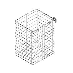 TOLVA ROPA CLASSIC M400 H420 CROMO  INCLUYE COMPAS RETENEDOR. SP16-19MM.