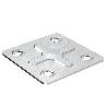 PLACA CUADRADAS FLORA 40-40 G.0,7MM ZINCADO