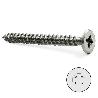 TORNILLO ROSCA MADERA CABEZA PLANA POZIDRIV INOXIDABLE DIN 7505-A LARGO 60MM DIÁMETRO 5MM (CAJA 300)