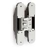BISAGRA INVISIBLE KUBICA K5080 CROMO SATINADO  ZAMAK. PATENTADA. 80KGS/2B. (CAJA 12)