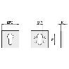 BOCALLAVE YALE CUADRADAS 53X53 INOXIDABLE
