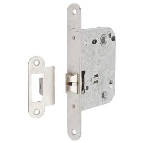 PICAPORTE UNIFICADO SILENCIOSO CANTO REDONDO 134US5RAI FRENTE INOXIDABLE 50/70