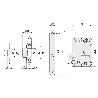 PICAPORTE UNIFICADO SILENCIOSO CANTO REDONDO 134US5RAI FRENTE INOXIDABLE 50/70