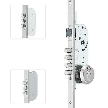 CERRADURA SEGURIDAD BULONES TESA 3P T2B354567LC CERR-45MM,PINTADA CROMO,ESC/ABIERTO,BOMB.35-35N