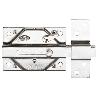 CERRADURA SEGURIDAD LINCE 3930-HC BOM.70MM. LLAVE SERRETA