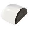TOPE PUERTA ADH.METACRILATO OVALADO G/NEGRA 42X39X23MM B90170H