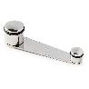 TOPE PUERTA DOBLE C/RETENEDOR INOX201  LARGO TOTAL 105MM. ENTRE EJES 85MM.