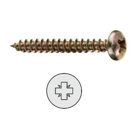 TORNILLO ROSCA MADERA CABEZA REDONDA POZIDRIV LATONADO 2-16 (CAJA 1000)