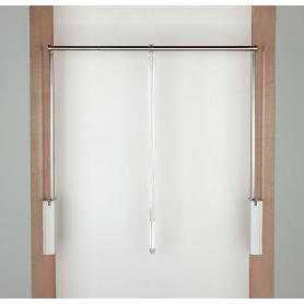PERCHERO SERVETTO 3T COLOR BLANCO-NIQUEL EXT.PERCHERO 750-1100 MM