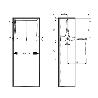 PERCHERO SERVETTO ONLY COLOR BLANCO-NIQUEL EXT.PERCHERO 730-1190 MM