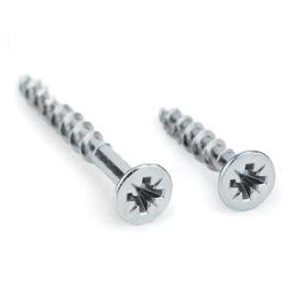 TORNILLO ROSCA MADERA CABEZA PLANA POZIDRIV ZINCADO DIN 7505-A LARGO 10MM DIÁMETRO 3.5MM (CAJA 1000)