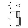 CAJA 5 PUNTAS 1/4 TORSION T SW5-25 AZL