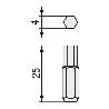CAJA 5 PUNTAS 1/4 TORSION T SW4-25 AZL