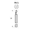 CAJA 5 PUNTAS 1/4 TORSION T PH3-50 AZL