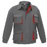 CAZADORA MULTIBOLSILLO BICOLOR TALLA 48-66 ROPA BICOLOR GRIS ROJO TALLAJE TALLA 64