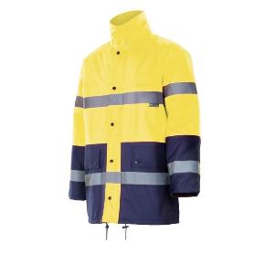 PARKA ALTA VISIBILIDAD BICOLOR MARINO/AMARILLO FLUOR TALLA S-XXL ALTA VISIBILID AMRILLO MARINO TALLA L