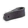 TIRADOR COLGANTE PIEL MODELO FLEXA 22X70 ACABADO NEGRO - CROMO DIST. AGUJERO COLGANTE 22X70