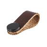 TIRADOR COLGANTE PIEL MODELO FLEXA 22X70 ACABADO MARRON - NEGRO DIST. AGUJERO COLGANTE 22X70