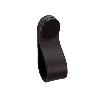 TIRADOR COLGANTE PIEL MODELO FLEXA 22X70 ACABADO NEGRO - NEGRO DIST. AGUJERO COLGANTE 22X70