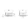 RODILLO FIJO RIDA D54-40 PLÁSTICO NEGRO  ARO Ø15 PLAST., CARGA 50KG RUEDA