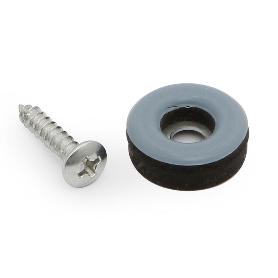DESLIZANTE CON BASE PTFE CON TORNILLO (CAJAS) ACABADO GRIS MODELO CRATE Ø DIÁMETRO Ø25
