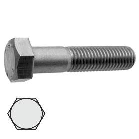TORNILLO CABEZA HEXAGONAL DIN 931 CALIDAD 8.8 ZINCADO METRICA M-8 LARGO 130MM