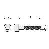 TORNILLO ROSCA METAL ALLEN DIN 912 ACERO INOXIDABLE METRICA M-6 LARGO 25MM