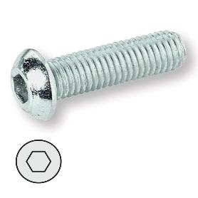 TORNILLO ROSCA METAL ALLEN ISO 7380  ZINCADO METRICA M-6 LARGO 60MM
