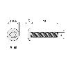 TORNILLO ROSCQA METAL ALLEN ISO 7380 NEGRO METRICA M-6 LARGO 12MM (CAJA 500)