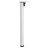 PATA MESA PLEGABLE Ø50 H710 GRIS R9006 MESA FIJA