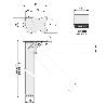PATA MESA PLEGABLE Ø50 H710 GRIS R9006 MESA FIJA