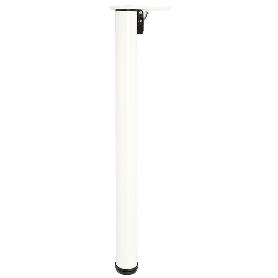 PATA MESA PLEGABLE Ø50 H710 BLANCO R9010 MESA FIJA