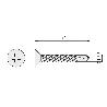 TORNILLO BROCA ROSCA CHAPA CABEZA PLANA DIN 7504-P INOXIDABLE LARG.R/CHAPA 16MM Ø ROSCA CHAPA 4.2MM (CAJA 1000)