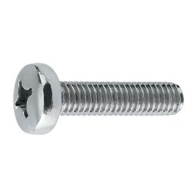TORNILLO ROSCA METAL CABEZA ALOMADA DIN 7985 INOXIDABLE METRICA M-4 LARGO 8MM (CAJA 5000)