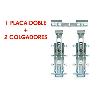 SPIDER JUEGO COLGADOR OCULTO ZINCADO. CON PLACA.
