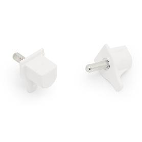 SOPORTE ESTANTE SAFETI PLÁSTICO BLANCO/NEUTRO Ø3 / Ø5 ACABADO BLANCO Ø DIÁMETRO Ø3