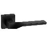 MANIVELA CON ROSETA DE 52X52. MATERIAL ZAMAK. MODELO SPINAL ACABADO NEGRO MATE