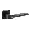 MANIVELA CON ROSETA DE 52X52. MATERIAL ZAMAK. MODELO SPINAL ACABADO NEGRO MATE
