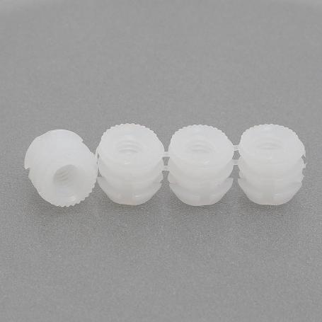 TUERCA NYLON EN TIRAS M6 D11X11 PARA TALADRO DE 10MM. TIRAS DE 12PCS