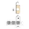 TUERCA NYLON EN TIRAS M6 D11X11 PARA TALADRO DE 10MM. TIRAS DE 12PCS
