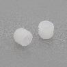 TUERCA NYLON BLANCO COTO M4 D8X8 PARA TALADRO 8MM. SIN RANURA EN LA CABEZA.