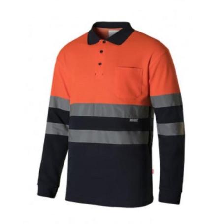 POLO ALTA VISIBILIDAD BICOLOR 55% ALGODON VARIOS COLORES TALLA S-XXL ALTA VISIBILID NRNJA NARINO TALLA M