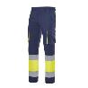 PANTALON ALTA VISIBILDAD  BICOLOR 100%ALGODON VARIOS COLORES TALLA S-XXL ALTA VISIBILID AMRILLO MARINO TALLA L