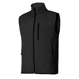 CHALECO SOFT SHELL ELASTICO VARIOS COLORES TALLA S-XXL COLOR ROPA COLOR NEGRO TALLA XL