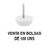 OTTO DESLIZANTE-QUITARRUIDO Ø15 Ø17 Y Ø20 (BOLSA DE 100) ACABADO BLANCO Ø DIÁMETRO Ø17