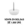 OTTO DESLIZANTE-QUITARRUIDO Ø15 Ø17 Y Ø20 (BOLSA DE 1000) ACABADO BLANCO Ø DIÁMETRO Ø15