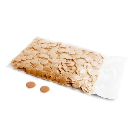 MODELO GOZO TAPA EXCÉNTRICA EMBELLECEDORA Ø17 FORMATO BOLSA 500 UNIDADES ACABADO CEREZO (CAJA 10)
