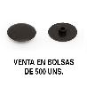 MODELO GOZO TAPA EXCÉNTRICA EMBELLECEDORA Ø17 FORMATO BOLSA 500 UNIDADES ACABADO NEGRO