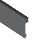 PERFIL METÁLICO QUBE PARA VIDRIO H59 ACABADO BLANCO (CAJA 2)